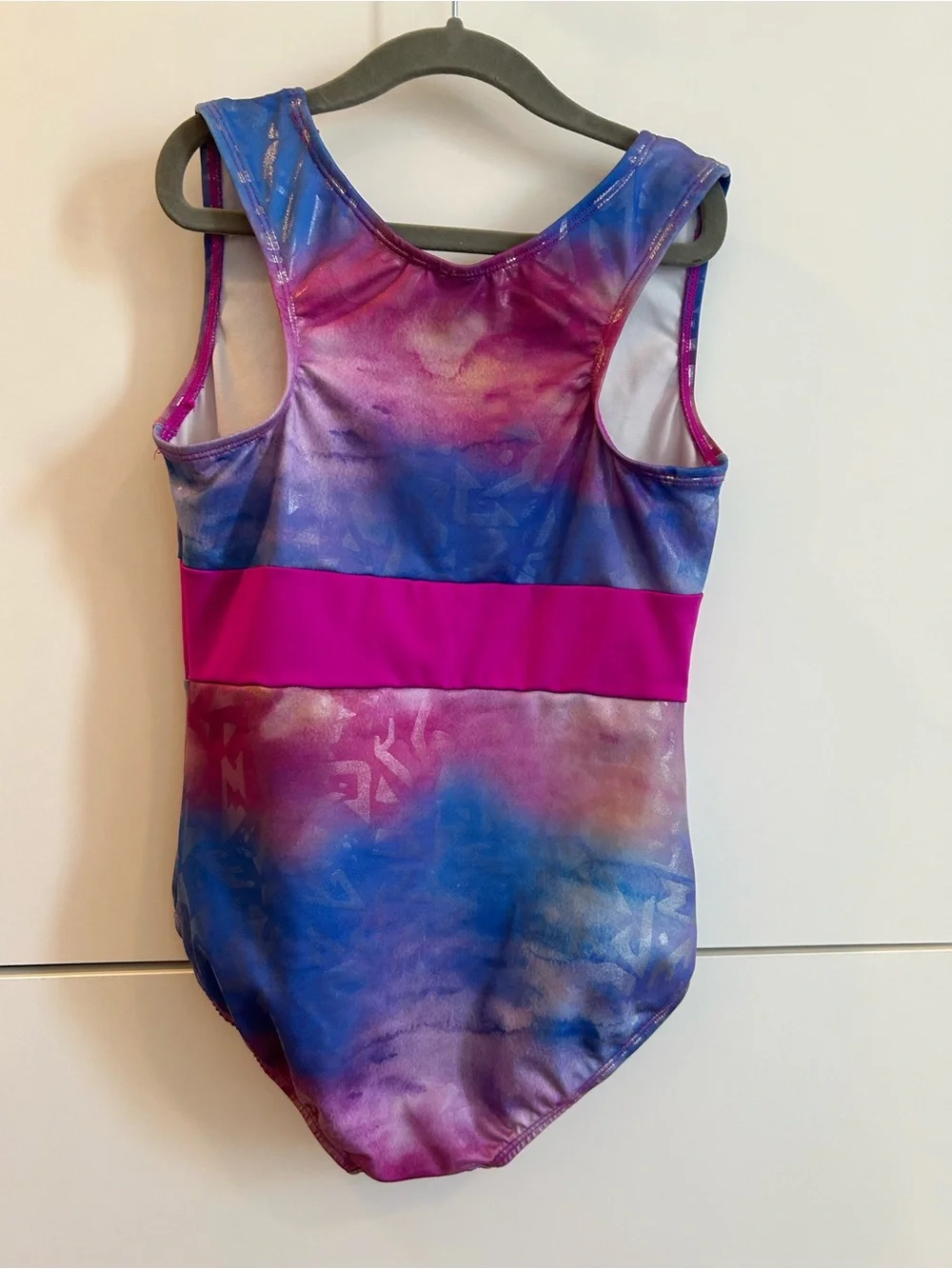 Set of 2 Leotards - Stars and Stripes & Purple, Blue, Pink - Size L (10/12)
